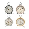 thumbnail image 2 of Reloj Despertador Retro Billuyoard Estilo Europeo Rosa Esfera Redonda Reloj de Escritorio Vintage, 2 of 6