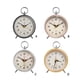 thumbnail image 4 of Reloj despertador Cateissary esfera redonda silencioso de vidrio alta definición Rosa, 4 of 6