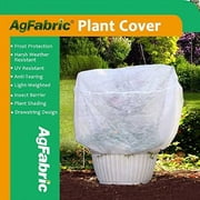 Agfabric Plant Cover Warm Worth Frost Blanket - 0.95 oz 28''H x 34''Dia Round Shrub Jacket - 3D Tube Plant Cover for Season Extension & Frost Protection