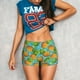 thumbnail image 3 of Fotbe Pineapple Shorts Sin Costuras – Shorts Deportivos de Cintura Alta para Mujer, Elásticos para Gimnasio, Yoga, Running o Ciclismo-Large, 3 of 8