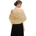 thumbnail image 2 of ORUYROP Châle Foulard Enveloppements Doux Chiffon Dentelle Pashmina pour Robes de Soirée pour occasions Formelles, 2 of 6