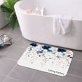 thumbnail image 3 of Spxubz Non Slip Flannel Polyester Kitchen Floor Mat Floral Design For Bedroom Bathroom Decoration 31.5x19.7 inch, 3 of 5