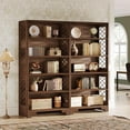 thumbnail image 1 of 6-Tier Bookcase, Vintage Tall Bookcase,Mid-Century Display Rack Storage Shelves, 1 of 5