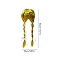 thumbnail image 4 of AuroraX Goose Clothes for Porch Goose Goose Outfit for Cement Goose 19 inch 17 inch with Wig Yard Funny Hairpiece Outdoor Porch Goose Accessories Yellow, 4 of 6