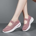 thumbnail image 5 of Womens Walking Shoes, Orthopedic Shoes for Women Wide Width, Women's Woven Orthopedic Breathable Soft Shoes Arch Support, Diabetes Foam Shoes Walking Anti-Skid Sports Shoes, Pink 7.5, 5 of 9