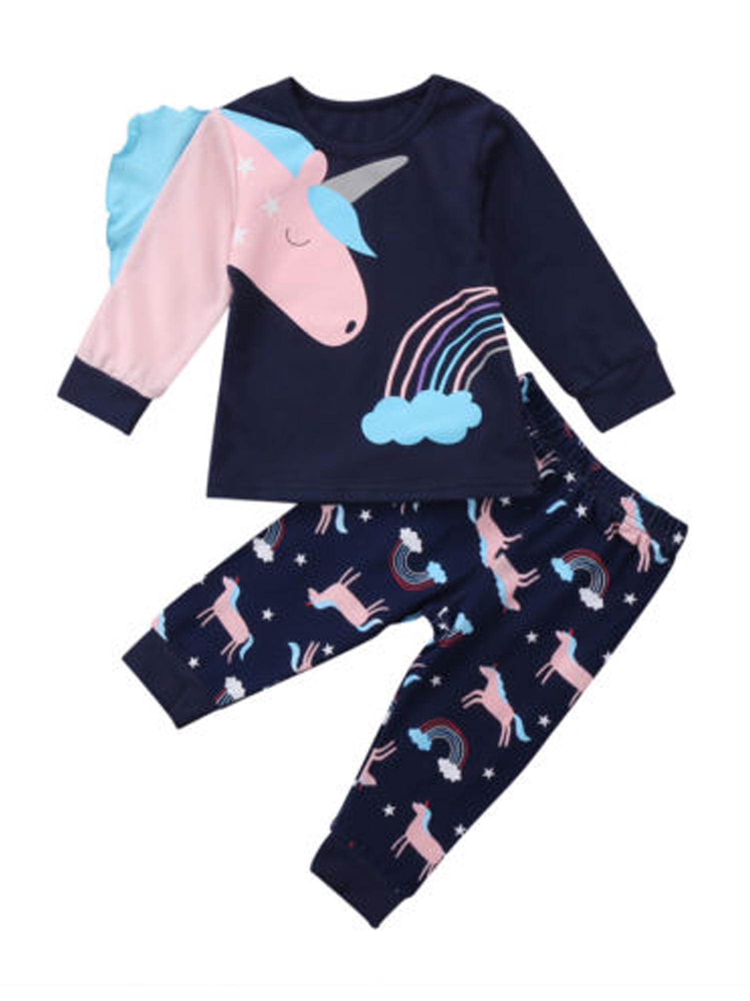 unicorn baby sleepsuit