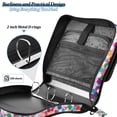 thumbnail image 4 of FORMRS Zipper Binder with Shoulder Strap 2-inch Ring 500 Sheet Capacity File Bag, Blue Colorful Circles, 4 of 5