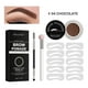 thumbnail image 1 of Conjunto para dar forma a las cejas, crema para cejas, maquillaje de ojos, maquillaje reutilizable para mujeres y hombres, resistente al agua, secado Chocolate Yinane Modelado de cejas, 1 of 8