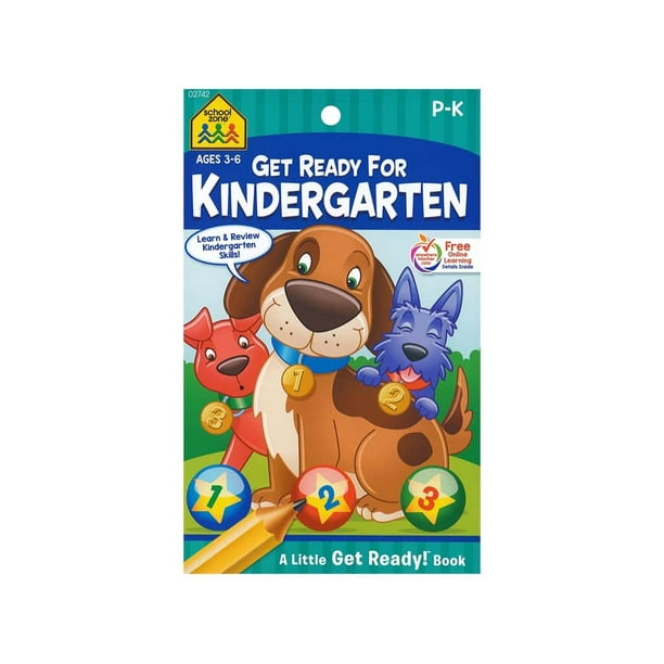 4pc School Zone Little Get Ready Get Ready For Kindergarten Book 1 Walmart Com Walmart Com