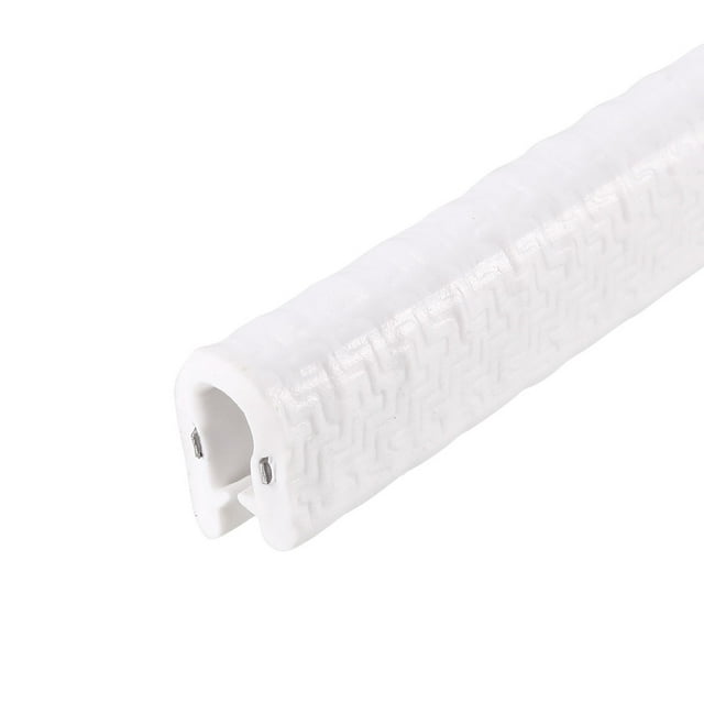 Unique Bargains Edge Trim U Seal White PVC Plastic U Channel Edge Protector Fits 1/32'' - 3/32'' Edge 10 Feet Long