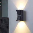 thumbnail image 3 of Lámpara de Pared LED para Exteriores, Impermeable, de Doble Cabezal, Color Negro Mate, Ideal para Patio, Puerta de Entrada y Entrada., 3 of 5