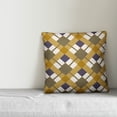 thumbnail image 2 of Creative Products Yellow Argyle 16x16 Spun Poly Pillow, 2 of 2