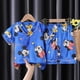 thumbnail image 1 of Conjunto de pijamas de Mickey Mouse Winnie Disney para niños, conjunto de ropa de casa de dibujos animados de manga corta fina de seda helada de verano para niños, PIJAMA18 140-150cm Gao Jinjia LED, 1 of 2