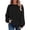 Black, variant on TKLPEHG Women Sweatshirts Crew Neck Sweatshirt with Pocket Lightweight Casual Classic Solid Color Fashion Long Sleeve Loose Pullover (Black,L)