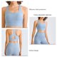 thumbnail image 5 of Sujetador deportivo de alto impacto con almohadillas extraíbles y espalda hueca azul para entrenamientos, talla XL, 5 of 8