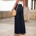 thumbnail image 6 of vigerkar Womens Wide Leg Dress Pants Business Casual Work Outfits Navy, XL, 6 of 8