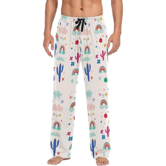 GZHJMY Alpaca Pajama Pants for Men, Lounge Pants Lightweight Men Pajama Bottoms with Drawstring Pockets, Christmas New Year Birthday Gifts, XX-Large