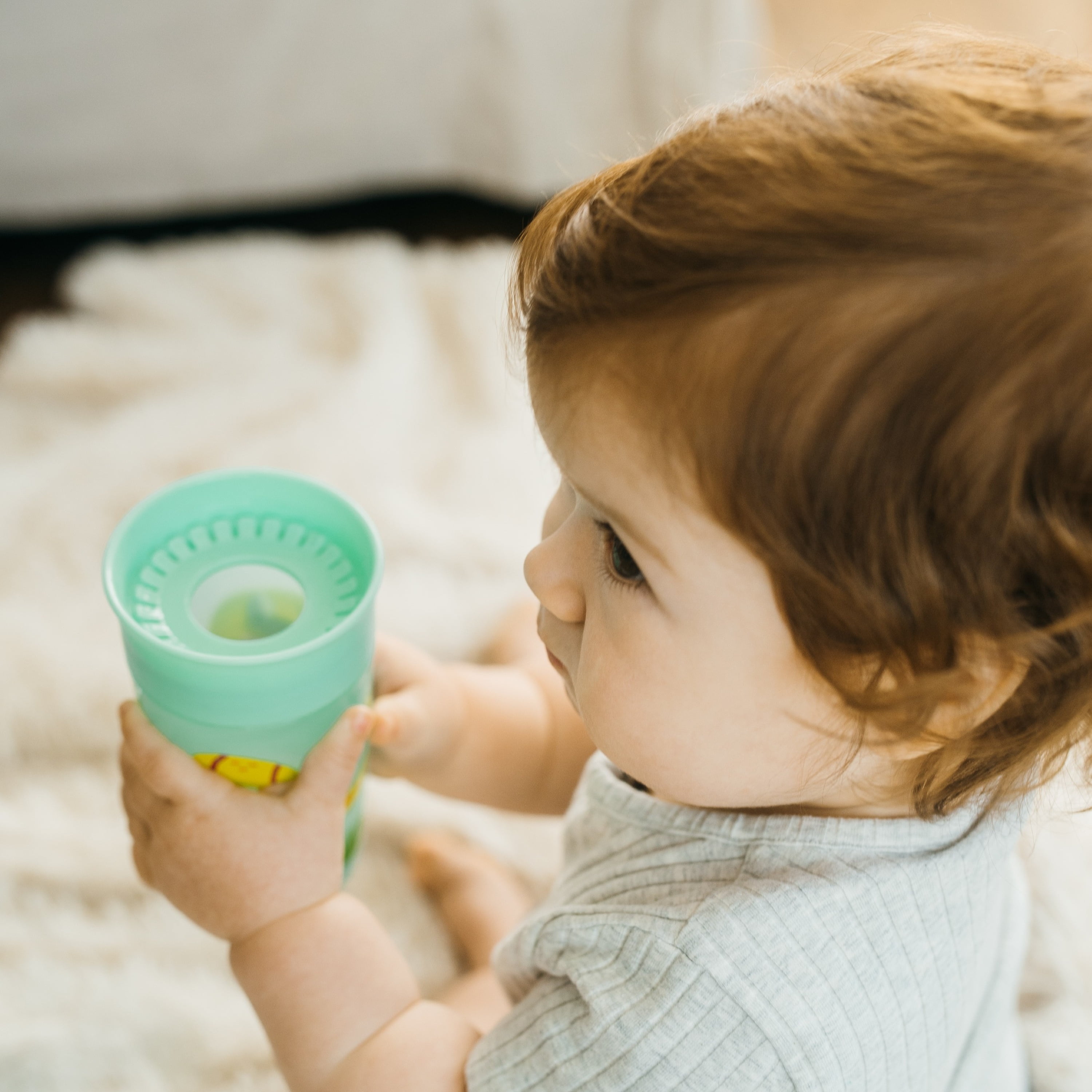 Dr. Brown's Milestones Cheers360 Training Sippy Cup - Green Animals - 10oz
