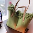 thumbnail image 2 of Bolso de mano de lona con letras bordadas para mujer, bolso de mano de diseñador famoso de marca de lujo de gran capacidad, bolso de hombro versátil de moda, 2 of 4
