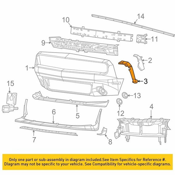 Furulu 2PC Bumper Fender Brackets Support Beam Front For 2008-2021 Dodge Challenger