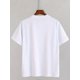 thumbnail image 4 of Playera Estampada Camiseta para para HombreMen'S Casual Geometric Pattern T-Shirt - Polyester Knit Fabric, Round Neck, Regular Fit, Comfortable Micro-Elastic Material, Religious Inspirational Design, 4 of 6