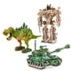 thumbnail image 5 of Paquete Con 3 Rompecabezas De Madera 3D VIMI Dinosaurio Optimus Y Tanque, 5 of 12