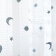 thumbnail image 4 of Cortina transparente bordada, cortina de gasa de ventana semi sombreada para balcón, dormitorio, comedor, 140x260cm, azul, 1 pieza Advancent LF0160-03B, 4 of 7