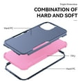 thumbnail image 4 of for iPhone 13 Mini Case, Defender Case Compatible with iPhone 13 Mini Case, Hybrid Heavy Duty Military Grade Full-Body Drop Shockproof Dustproof 3-Layers Rugged Protective Phone Cover, 
Royalblue/Pink, 4 of 6