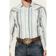 thumbnail image 3 of Wrangler Men's Retro Premium Blue Button Down Shirt 112346626, 3 of 4