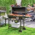 thumbnail image 2 of Outsunny Barbecue au Charbon de 29 Pouces avec Table d'Appoint Pliable, Barbecue, 2 of 10
