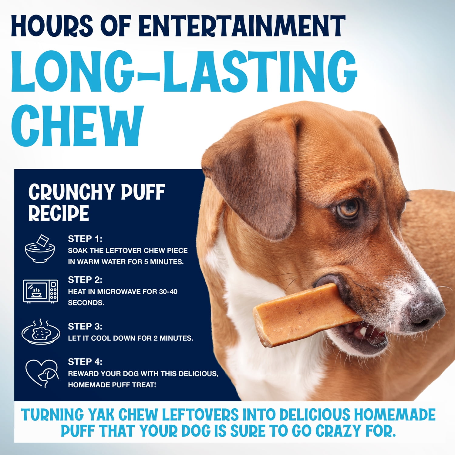 Yak Cheese Himalayan Dog Chews - All Natural Delicious Dog Treat - High Protein Treat for Muscle Development & Energy - Odorless and No GMO - for Medium and Large Dogs – 3 Pounds