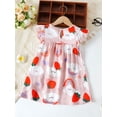 thumbnail image 4 of Tranfacy Dress for Toddler Girls Summer Print Round Neck Casual Fashion for 3 Months‑3 Years, 4 of 4