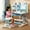 Blue, variant on YNCE Kids Study Desk and Chair Set with Tilt Desktop, Fast Delivery US- Multi Functional Height Adjustable Children School Study Desk with Book Shelves, Bookstand, Foot Pedal, Hook Storage Drawer