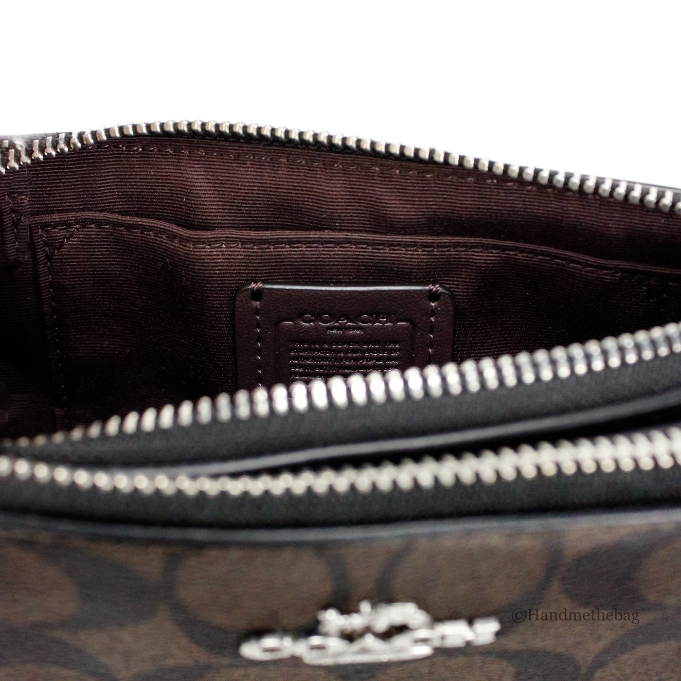 Coach double zip crossbody bag hotsell
