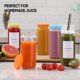 thumbnail image 4 of Set de 12 Botellas de Vidrio para Jugo AOZITA de 480 ml con Tapas, 4 of 9