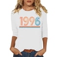 thumbnail image 2 of HOMBOM T-Shirts for Women Graphic Tees White Summer Young Womans Tops Casual, 2 of 4
