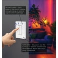 thumbnail image 5 of RunLessWire Click for Philips Hue Wireless Battery-Free Smart Dimming Light Switch- Gray, 5 of 7
