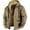 Khaki, variant on Jackets for Men Winter Coats for Men's Color Matching Hooded Cotton Jacket with Zipper Leather Jacket Men Bomber Jacket Men Blue L
