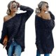 thumbnail image 1 of One pair of earmuffs Suéter con hombros descubiertos para mujer, 1 of 1