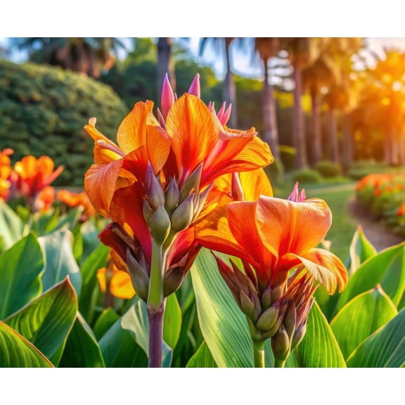 One Pretoria Canna Lily Bulb for Planting - Rhizome/Bulb/Plant