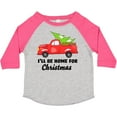 thumbnail image 3 of Inktastic I'll Be Home for Christmas Truck with Tree Boys or Girls Toddler T-Shirt, 3 of 5