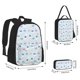 thumbnail image 2 of Easygdp Rabbit In The Rain Mochila para Niños y Niñas con Set de Caja de Almuerzo y Estuche para Lápices 3 en 1, Mochila Escolar Estampada para Adolescentes, 2 of 7