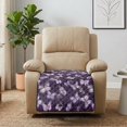 thumbnail image 4 of ZIATUBLES Butterfly Deep Violet Print Recliner Chair Slipcover, Anti-Slip Washable Furniture Protector for Reclining Couch Seat Cushion, Pet Dog Cat Friendly Living Room Decor Accessory, 4 of 8