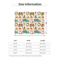 thumbnail image 5 of Yiaed Fall Pumpkins And Sunflowers Print Blanket Throw Blanket Soft Cozy Flannel Blanket for Home Bed Sofa Couch Chair-60"x50", 5 of 6