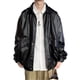 thumbnail image 1 of Chaqueta de cuero de PU para hombre Primavera suelta Casual Cuello vuelto Botón a presión Outwear para fiesta navideña, 1 of 8