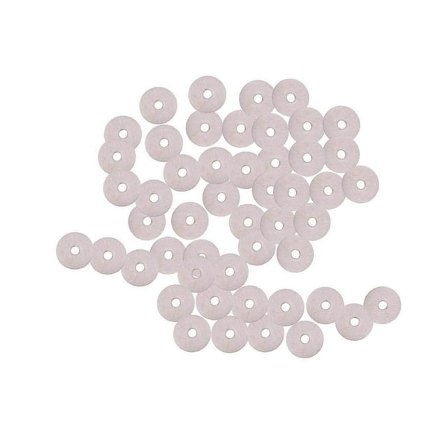 Xingzhi 50pcs Guitar Strap Block Safety Strap Lock Washer Gaskets White