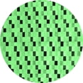 thumbnail image 1 of Ahgly Company Indoor Round Abstract Emerald Green Modern Area Rugs, 3' Round, 1 of 4