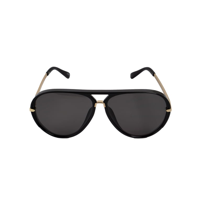 Gravity Shades, Unisex Oversized Aviator Sunglasses, Black  display picture 2
