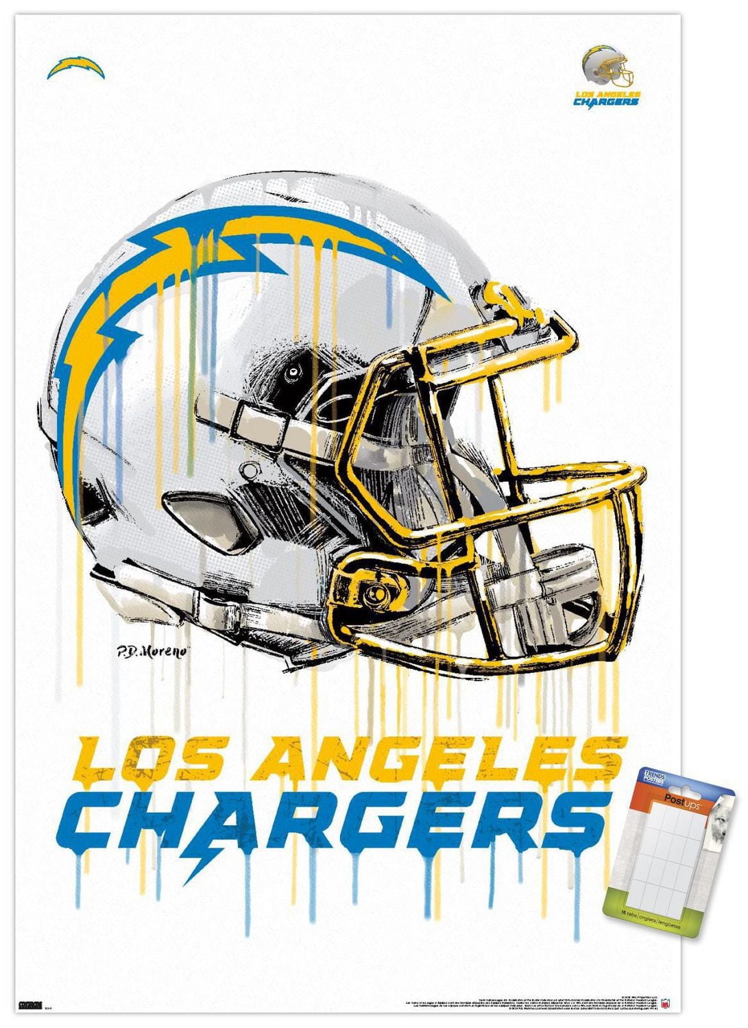 NFL Los Angeles Chargers - Casque anti-goutte 20