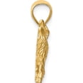 thumbnail image 3 of 14K Yellow Gold Diamond-Cut Wolf Pendant (18 X 18) Made In United States k3331, 3 of 6